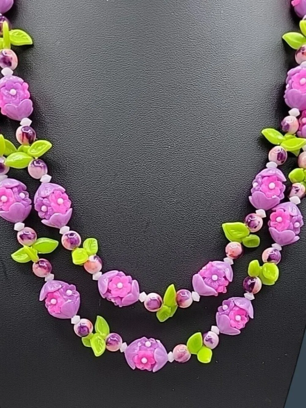 Vintage Carmen Miranda Thermoset Fruit Salad Necklace Style 48